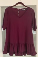 QVC ~ Gorgeous Nina Leonard Miracle Matt Jersey Tunic Top ~Size Small Worn Once