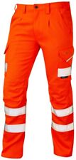 High Visibility Orange Leo Kingford Stretch Superior Cargo Trousers CT04