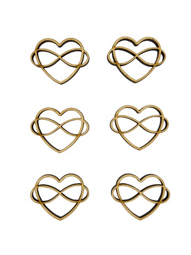 16x infinity heart love 3cm - heart,