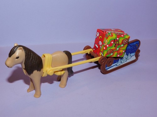Playmobil sleigh with pony - sleigh,