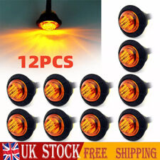 12x Orange Amber 12v 24v Led