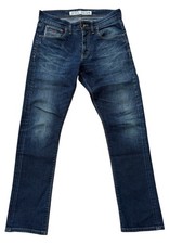 Mish Mash Men's Skinny Blue Mid Rise Stretch Jeans Size W32 L29