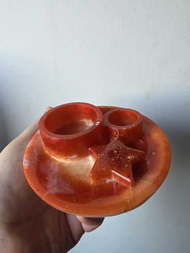 Handmade resin tealight - handmade,