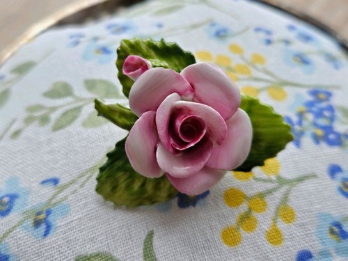 Vintage porcelain flower - vintage, rose