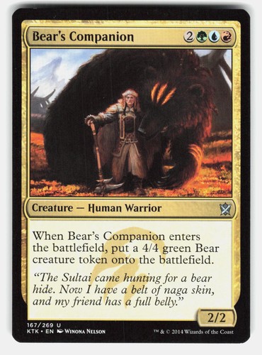 Bear companion magic - -, magic: