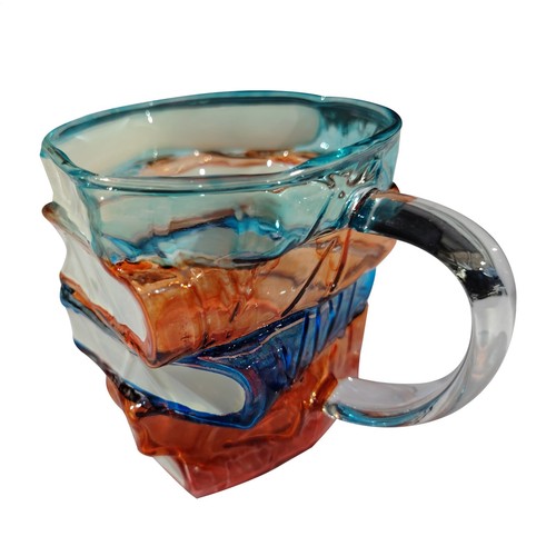 Painted book mug - painted,