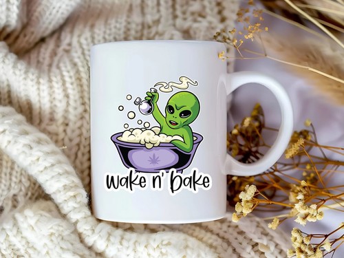 Wake bake cannabis weed - wake,