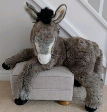Steiff 'Molly Esel' Donkey – Grey & Beige 103391 GIANT SIZED 100 cm
