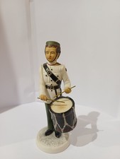 Very Rare Wedgwood Porcelain Figure The Drummers Gurkhas Vintage 5.25" High
