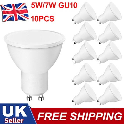 10x led gu10 light bulbs - gu10, 5w