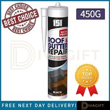Black roof gutter leak - black,
