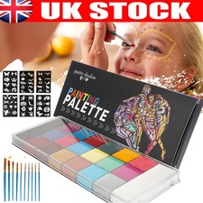 Professional Face Painting Kit for Kids Adults Face Body Paint Set Kit Party UK