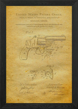 14 1898 Smith and Wesson Framed Wall Art Poster Canvas Print Picture