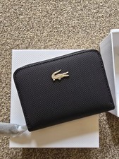 LACOSTE Navy Zipped Wallet