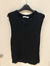 Zara knitwear Black Large Womens Sleeveless Jumper