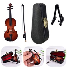 9cm Mini Violin Wooden w/ Case