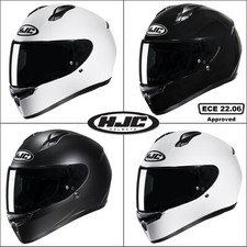 HJC C10 Motorcycle Helmet Motorbike Bike Full Face Plain Solid Vented Crash ECE