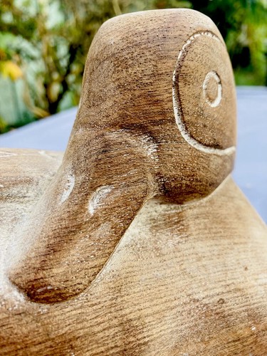 Antique folk art wooden duck - art,