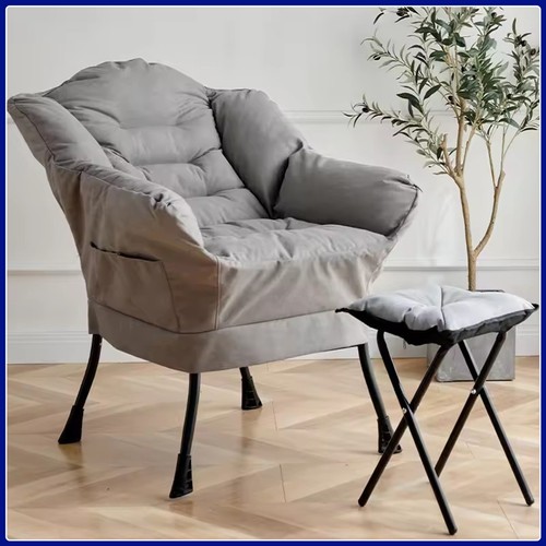 Fabric lazy chair footstool - fabric, w/