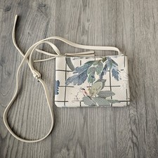 Fiorelli Bunton Floral Small Crossbody Bag Cream Double Zip Great Condition 