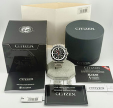 USED - MINT Citizen Brycen AT2380-51E Eco-Drive Chronograph Watch – Full Set