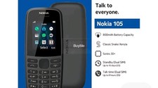 Nokia 105 dual sim black - 105,