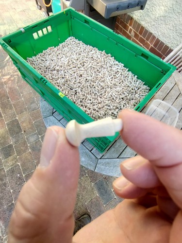 Small wooden shaker pegs - 50,
