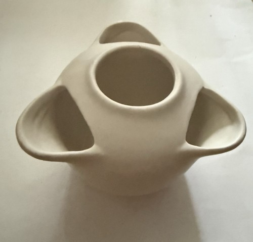 White ceramic strawberry - white,