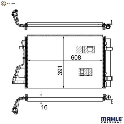 Condenser air conditioning - condenser, ac