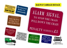 Railway carriage signs - carriage,