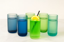 500ml Ribbed Tall Tumblers –