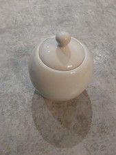 Small Simple White Ceramic Sugar Pot  With Lid , Made For Wilkinson