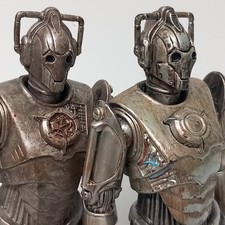 Vintage Dr Who Cybermen 1963 Two Variations Rare Poseable BBC 