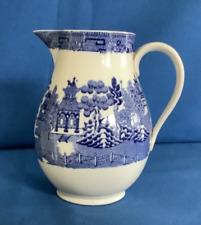 REDUCED ~ Wedgwood Etruria England ~ 'Willow' Pattern Water Jug 6" high.