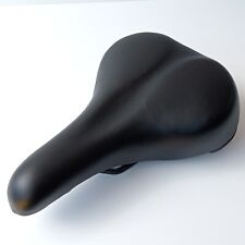 ? Padded Black Faux Leather Bike Seat Waterproof Comfort Commuter Unisex Hybrid