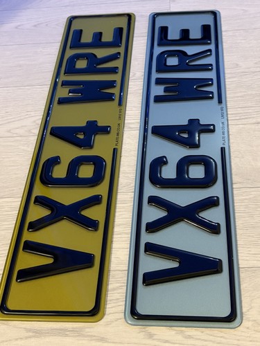 Number plates premium - number, retro