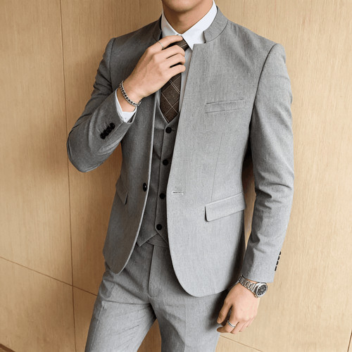 Men slim fit 3piece suit - men's,