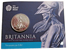 £50 Fine Silver Bullion Coin Britannia Royal Mint 2015 UK