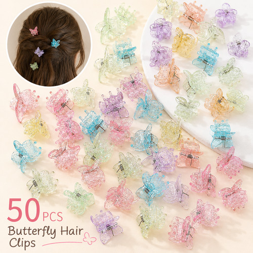 50pcs multicoloured butterfly - 50pcs,