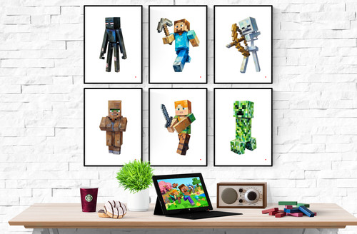 Minecraft characters pastel - minecraft,