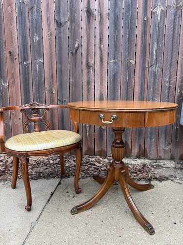 Antique hand carved vanity - , hand-carved