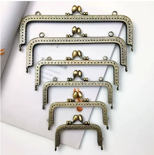 Metal purse clasp frame bag - purse,