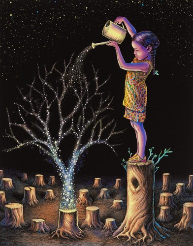 Emek star tree - -, (yellow)