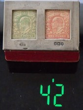 Silver Lidded Double Stamp Box