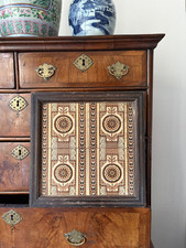 A Framed Group of 4 19th Century Minton Aesthetic Architectural  Tiles 36cm sq