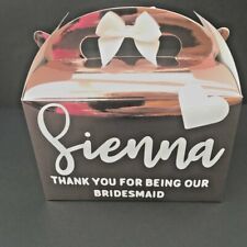 Wedding Gift Box Personalised Customised Thank you Bridesmaid Gift Favour
