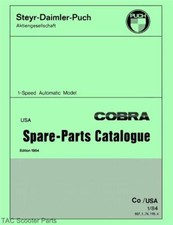 Puch cobra moped parts manual - moped,