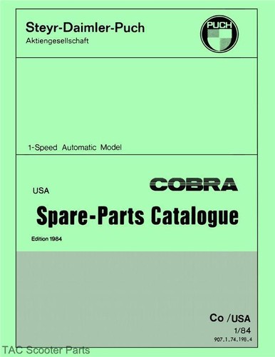 Puch cobra moped - cobra, parts