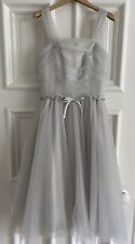 Kelsey Rose Prom/Bridesmaid Dress Silver/Dove Grey   Size UK10