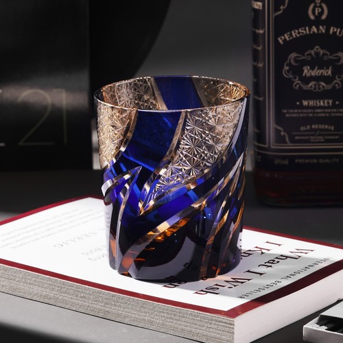 Hand cut blue flame edo - cut,